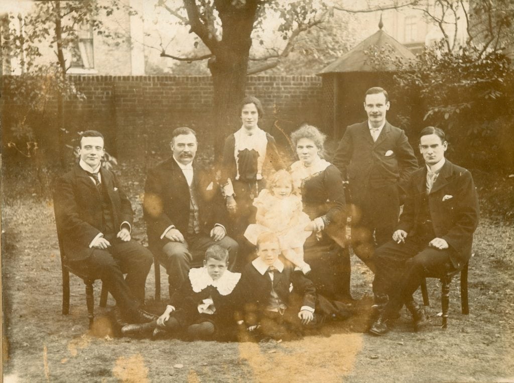 A F Toole on ground LHS with parents sibings and father s children of 1st wife
